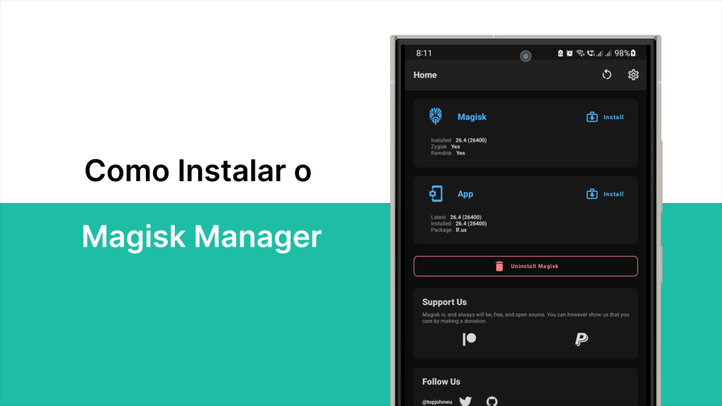 Como Instalar o Magisk Manager